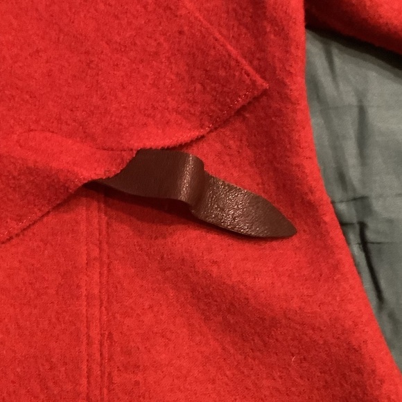 Vintage Eileen Fisher Red Wool Jacket, Size XL. - Picture 15 of 16